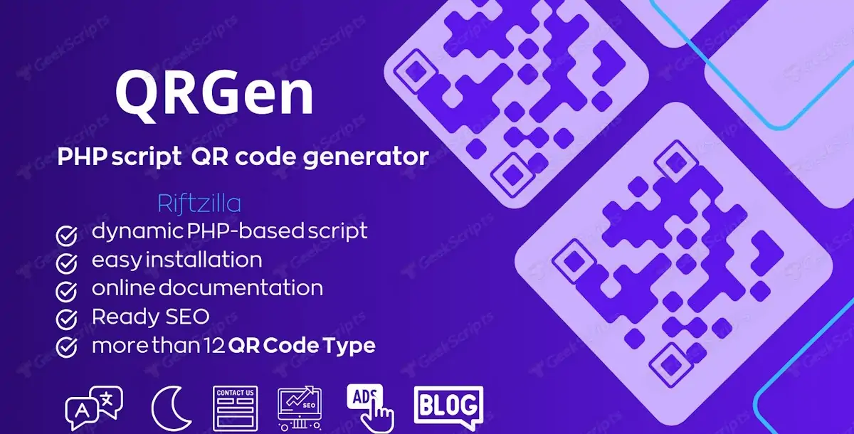 QRGen - Powerful PHP QR Code Generation Script